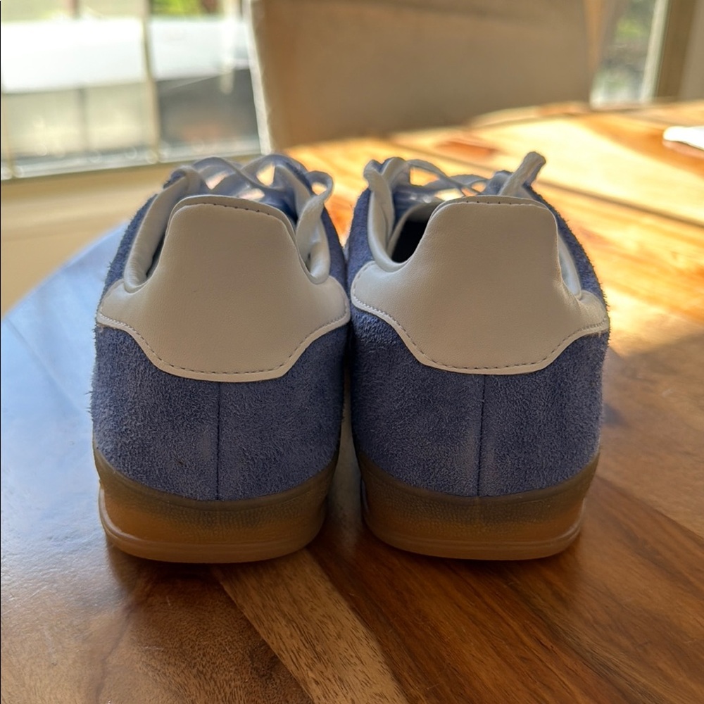 Adidas GAZELLE Blue Suede Sneakers - Picture 6 of 9